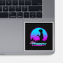 A Retro Space Cowboy-None-Glossy-Sticker-ddjvigo