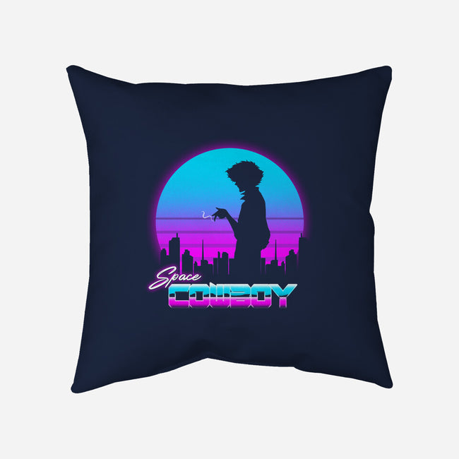 A Retro Space Cowboy-None-Removable Cover-Throw Pillow-ddjvigo