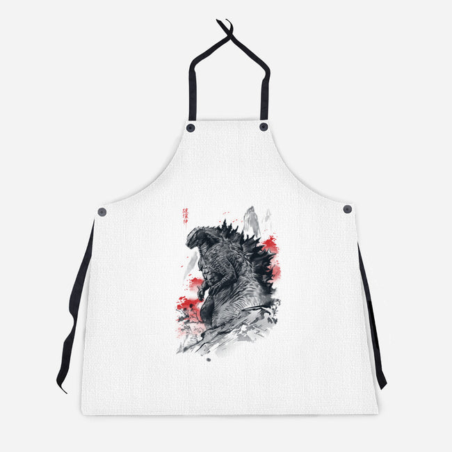 Fear The God Of Destruction-Unisex-Kitchen-Apron-ddjvigo