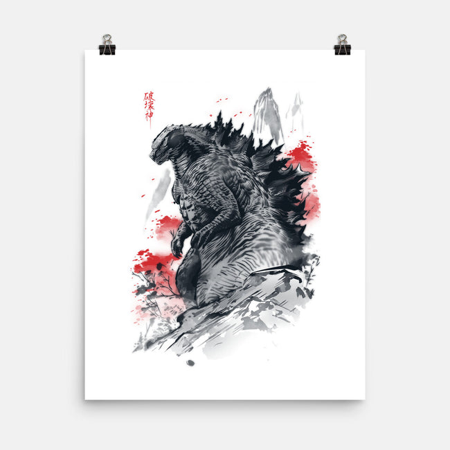 Fear The God Of Destruction-None-Matte-Poster-ddjvigo