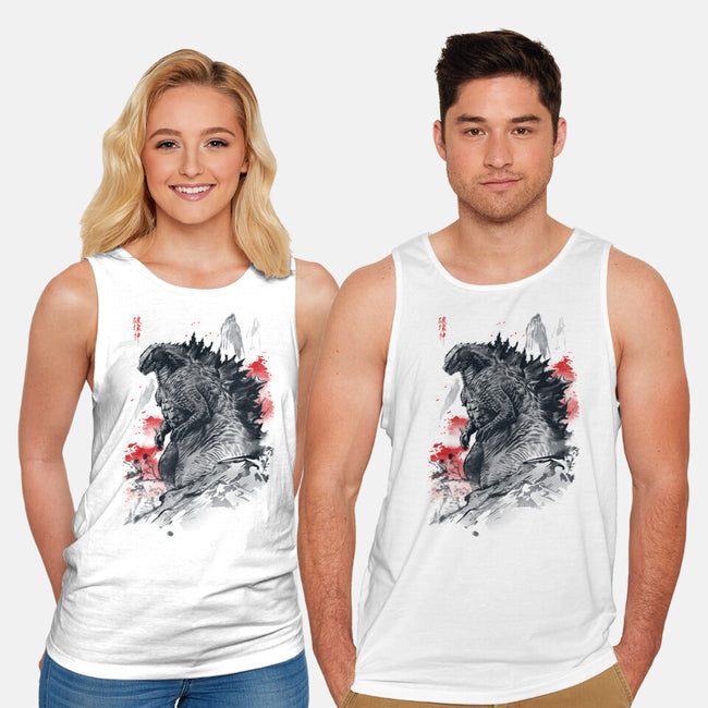 Fear The God Of Destruction-Unisex-Basic-Tank-ddjvigo