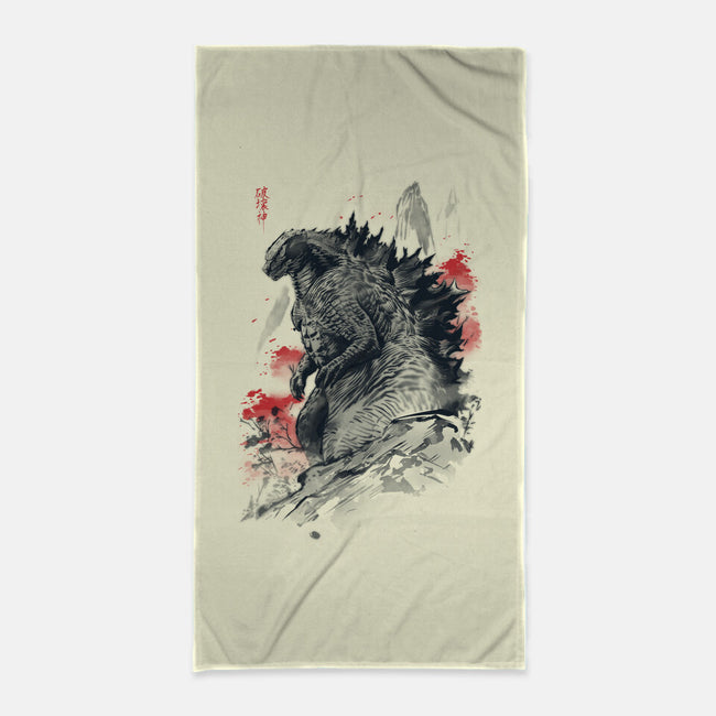 Fear The God Of Destruction-None-Beach-Towel-ddjvigo