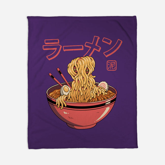 Ramen Ooze Monster-None-Fleece-Blanket-vp021