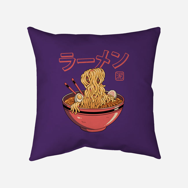 Ramen Ooze Monster-None-Removable Cover-Throw Pillow-vp021