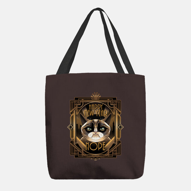 Grumpy New Year-None-Basic Tote-Bag-daobiwan