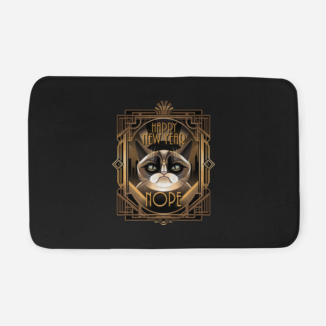 Grumpy New Year-None-Memory Foam-Bath Mat-daobiwan