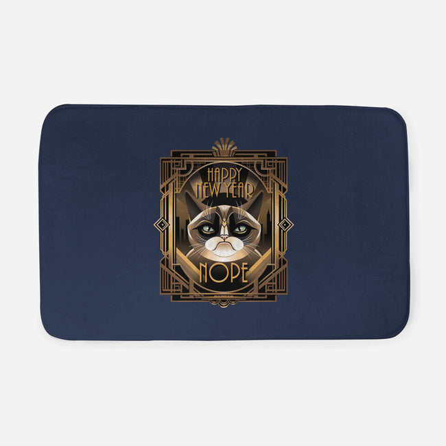 Grumpy New Year-None-Memory Foam-Bath Mat-daobiwan