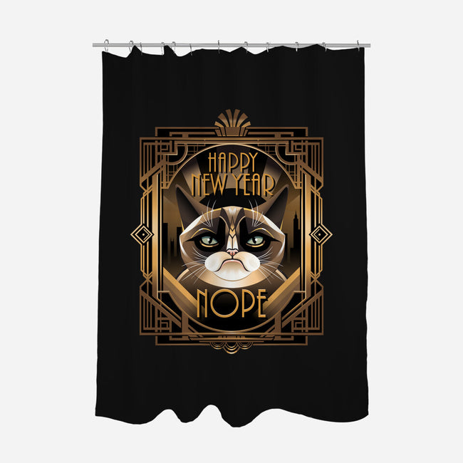 Grumpy New Year-None-Polyester-Shower Curtain-daobiwan