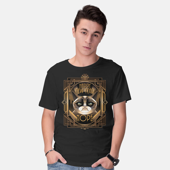 Grumpy New Year-Mens-Basic-Tee-daobiwan