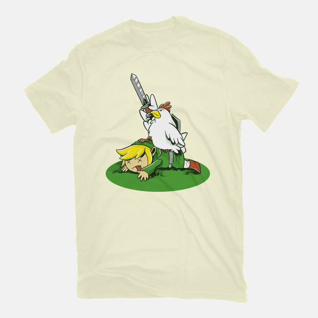 The Real Savior Chicken Game-Mens-Basic-Tee-LtonStudio