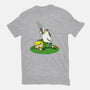 The Real Savior Chicken Game-Womens-Basic-Tee-LtonStudio