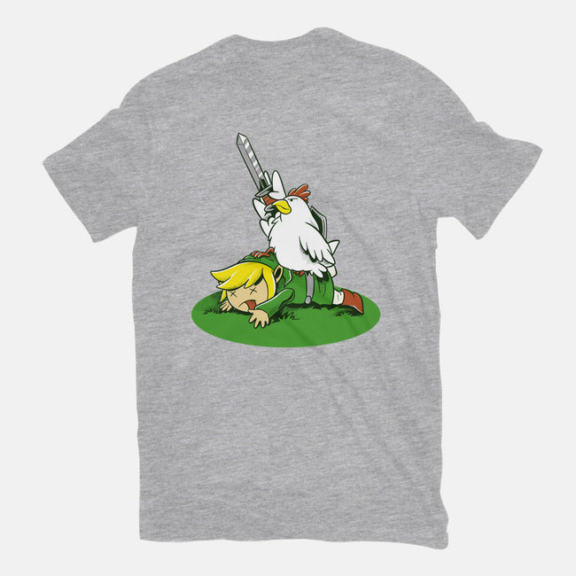 The Real Savior Chicken Game-Mens-Heavyweight-Tee-LtonStudio