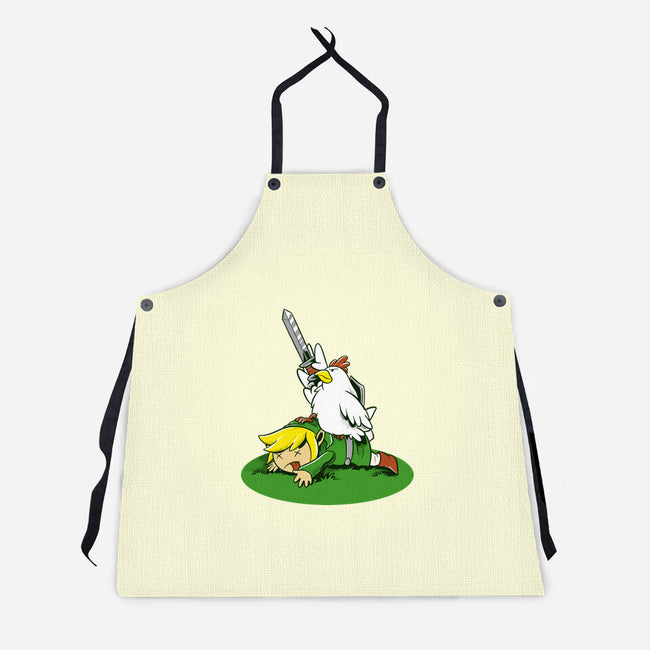 The Real Savior Chicken Game-Unisex-Kitchen-Apron-LtonStudio