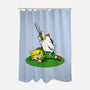 The Real Savior Chicken Game-None-Polyester-Shower Curtain-LtonStudio