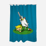 The Real Savior Chicken Game-None-Polyester-Shower Curtain-LtonStudio