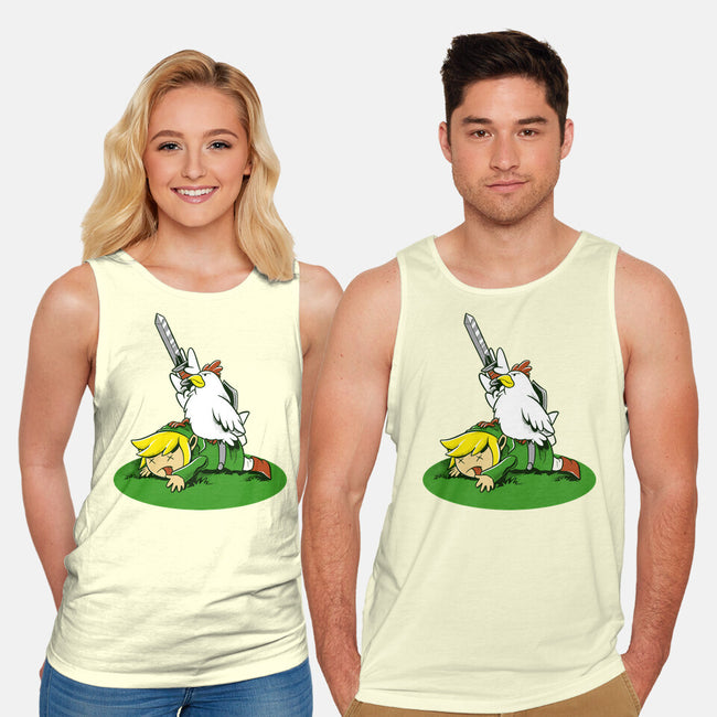 The Real Savior Chicken Game-Unisex-Basic-Tank-LtonStudio