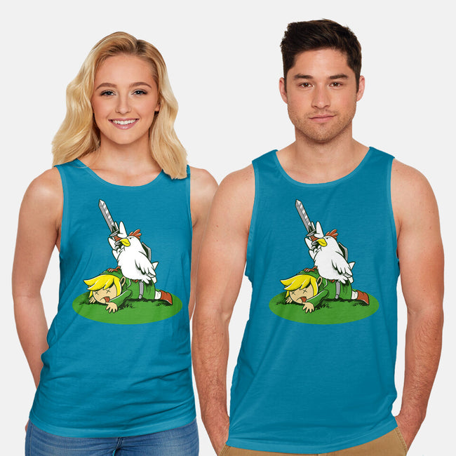 The Real Savior Chicken Game-Unisex-Basic-Tank-LtonStudio