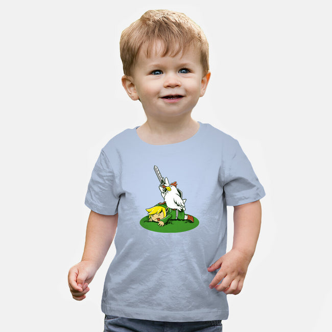 The Real Savior Chicken Game-Baby-Basic-Tee-LtonStudio