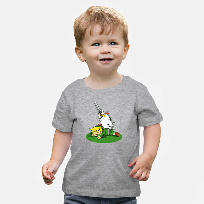 The Real Savior Chicken Game-Baby-Basic-Tee-LtonStudio