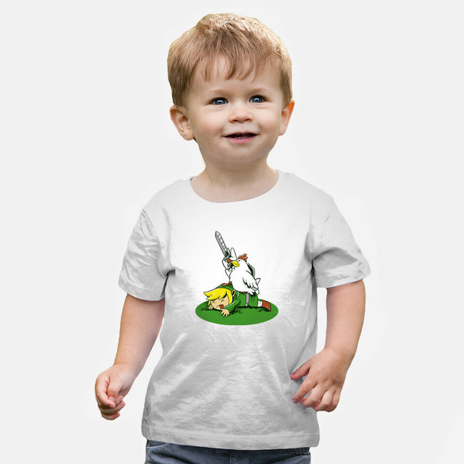 The Real Savior Chicken Game-Baby-Basic-Tee-LtonStudio