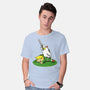 The Real Savior Chicken Game-Mens-Basic-Tee-LtonStudio