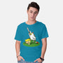 The Real Savior Chicken Game-Mens-Basic-Tee-LtonStudio