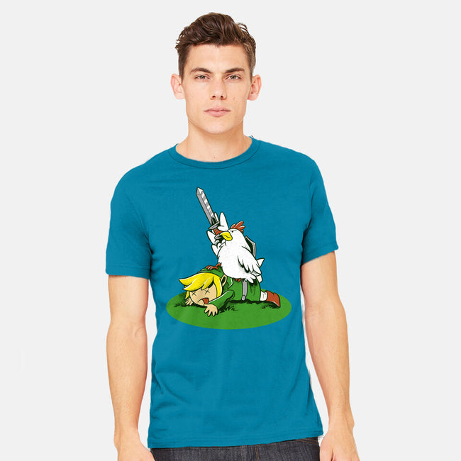 The Real Savior Chicken Game-Mens-Heavyweight-Tee-LtonStudio