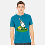 The Real Savior Chicken Game-Mens-Heavyweight-Tee-LtonStudio