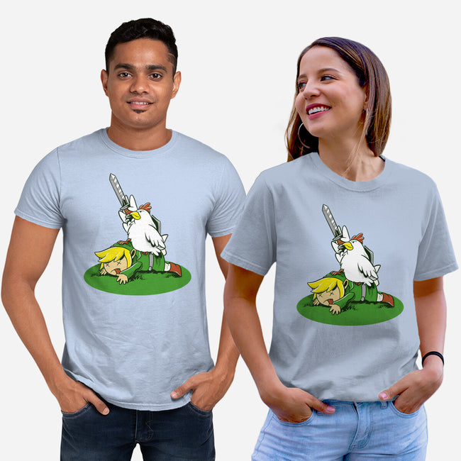 The Real Savior Chicken Game-Unisex-Basic-Tee-LtonStudio