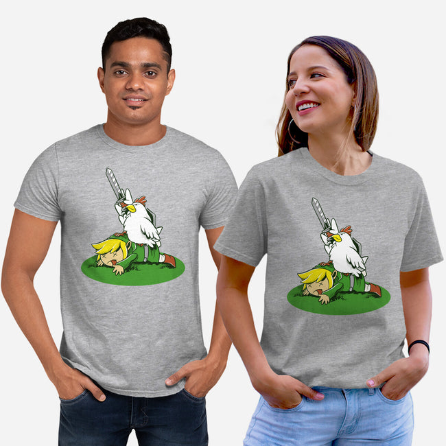 The Real Savior Chicken Game-Unisex-Basic-Tee-LtonStudio