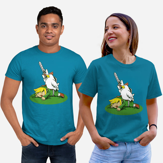 The Real Savior Chicken Game-Unisex-Basic-Tee-LtonStudio