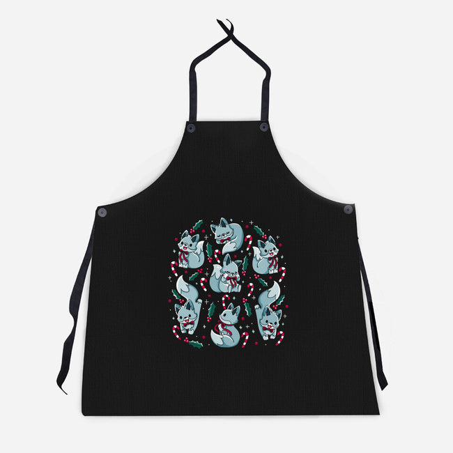 Winter Foxes-Unisex-Kitchen-Apron-Vallina84