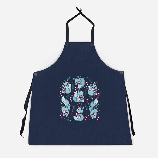 Winter Foxes-Unisex-Kitchen-Apron-Vallina84