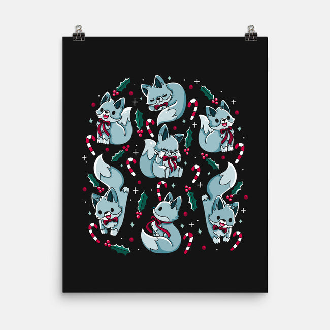 Winter Foxes-None-Matte-Poster-Vallina84