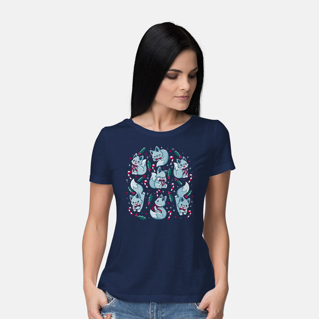 Winter Foxes-Womens-Basic-Tee-Vallina84