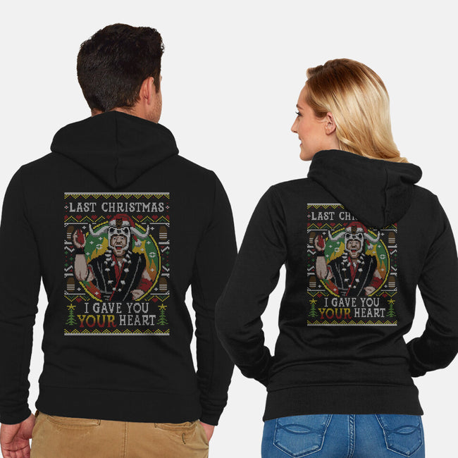 Ugly Sweater Of Doom-Unisex-Zip-Up-Sweatshirt-Olipop