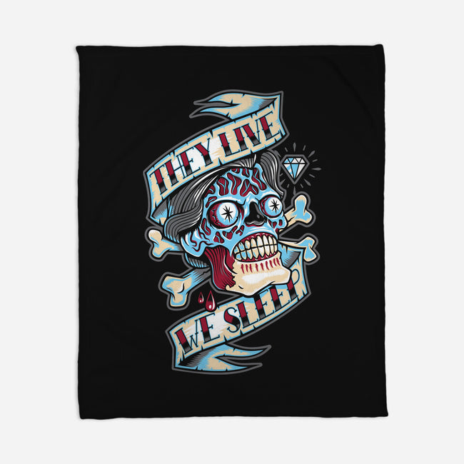 They Live We Sleep-None-Fleece-Blanket-Nemons