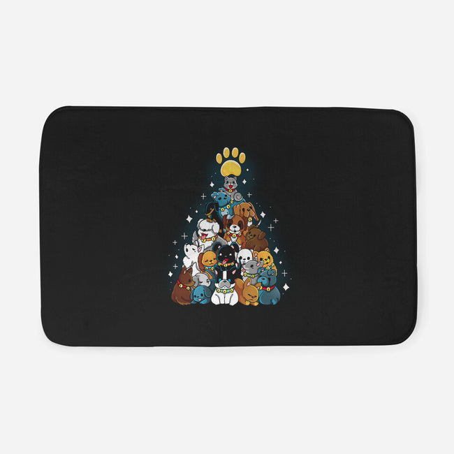 Dog Xmas Tree-None-Memory Foam-Bath Mat-Vallina84