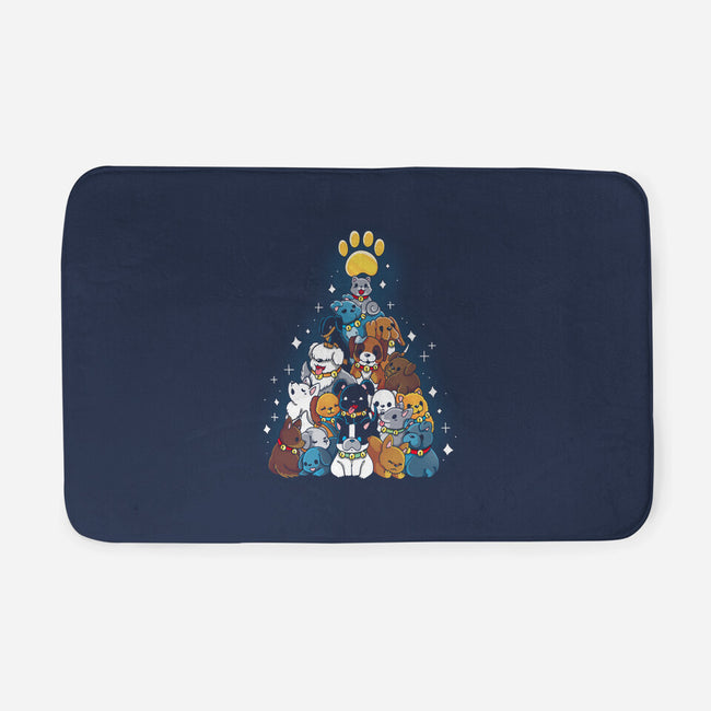 Dog Xmas Tree-None-Memory Foam-Bath Mat-Vallina84