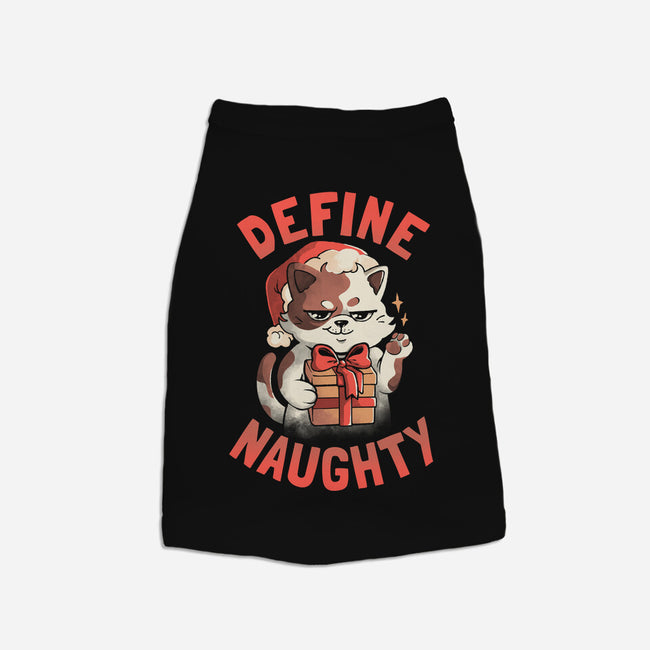 Santa Define Naughty-Cat-Basic-Pet Tank-eduely