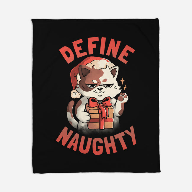 Santa Define Naughty-None-Fleece-Blanket-eduely