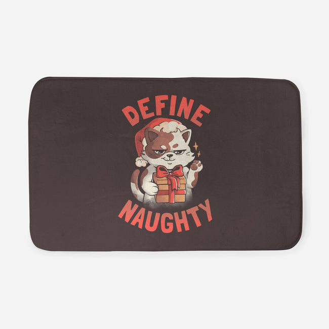 Santa Define Naughty-None-Memory Foam-Bath Mat-eduely