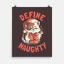 Santa Define Naughty-None-Matte-Poster-eduely