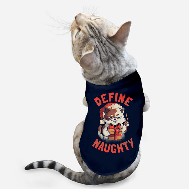 Santa Define Naughty-Cat-Basic-Pet Tank-eduely