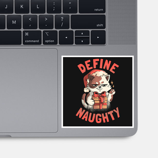 Santa Define Naughty-None-Glossy-Sticker-eduely