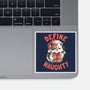 Santa Define Naughty-None-Glossy-Sticker-eduely