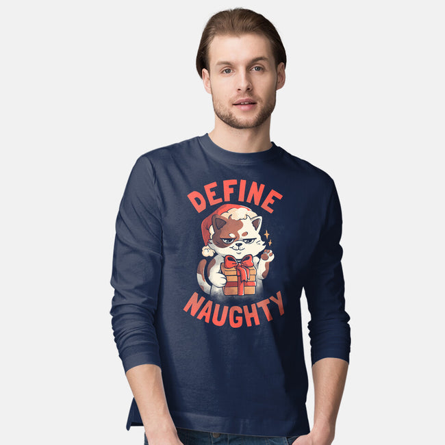 Santa Define Naughty-Mens-Long Sleeved-Tee-eduely