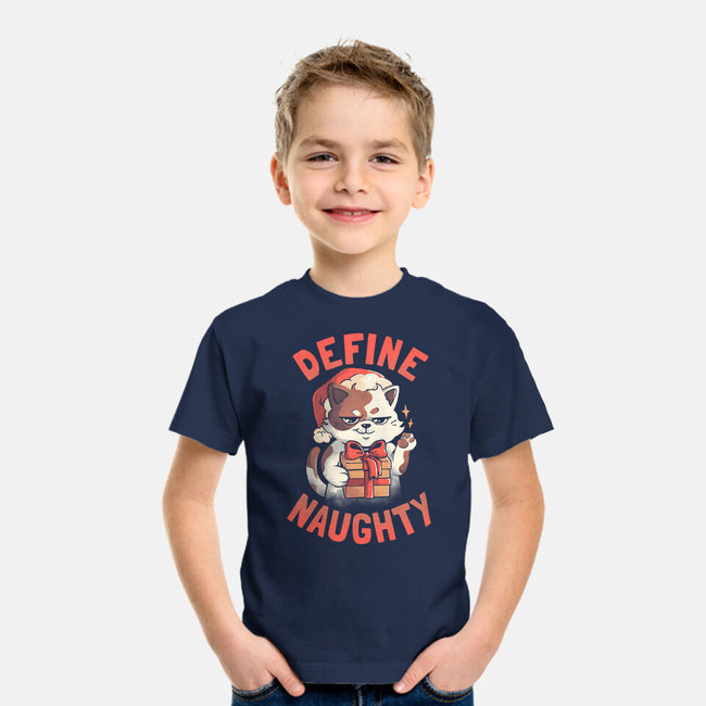 Santa Define Naughty-Youth-Basic-Tee-eduely