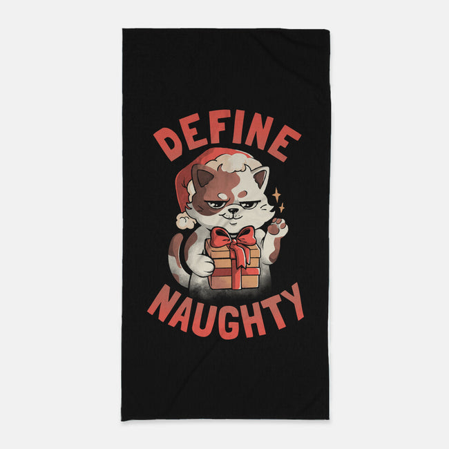 Santa Define Naughty-None-Beach-Towel-eduely