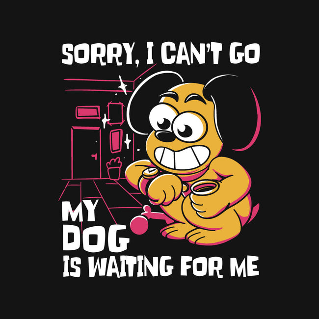 My Dog Is Waiting-Mens-Basic-Tee-estudiofitas